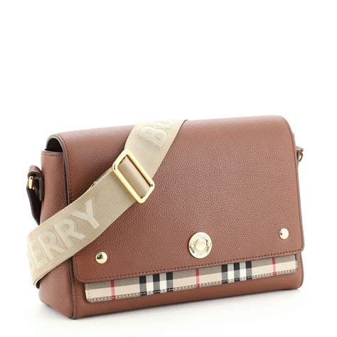 burberry mackenzie vintage check crossbody bag|Burberry note leather check bag.